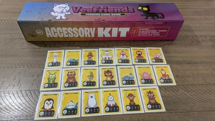 VeeFriends Trading Card Game Series 2 Accessory Kit + Starter Deck (20 Cards Included! Bonus RARE Major Moth Card)