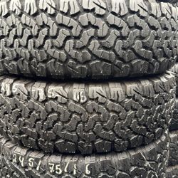 Set Of Tires (4) LT245-75-16 Bfgoodrich All Terrain Ko2 