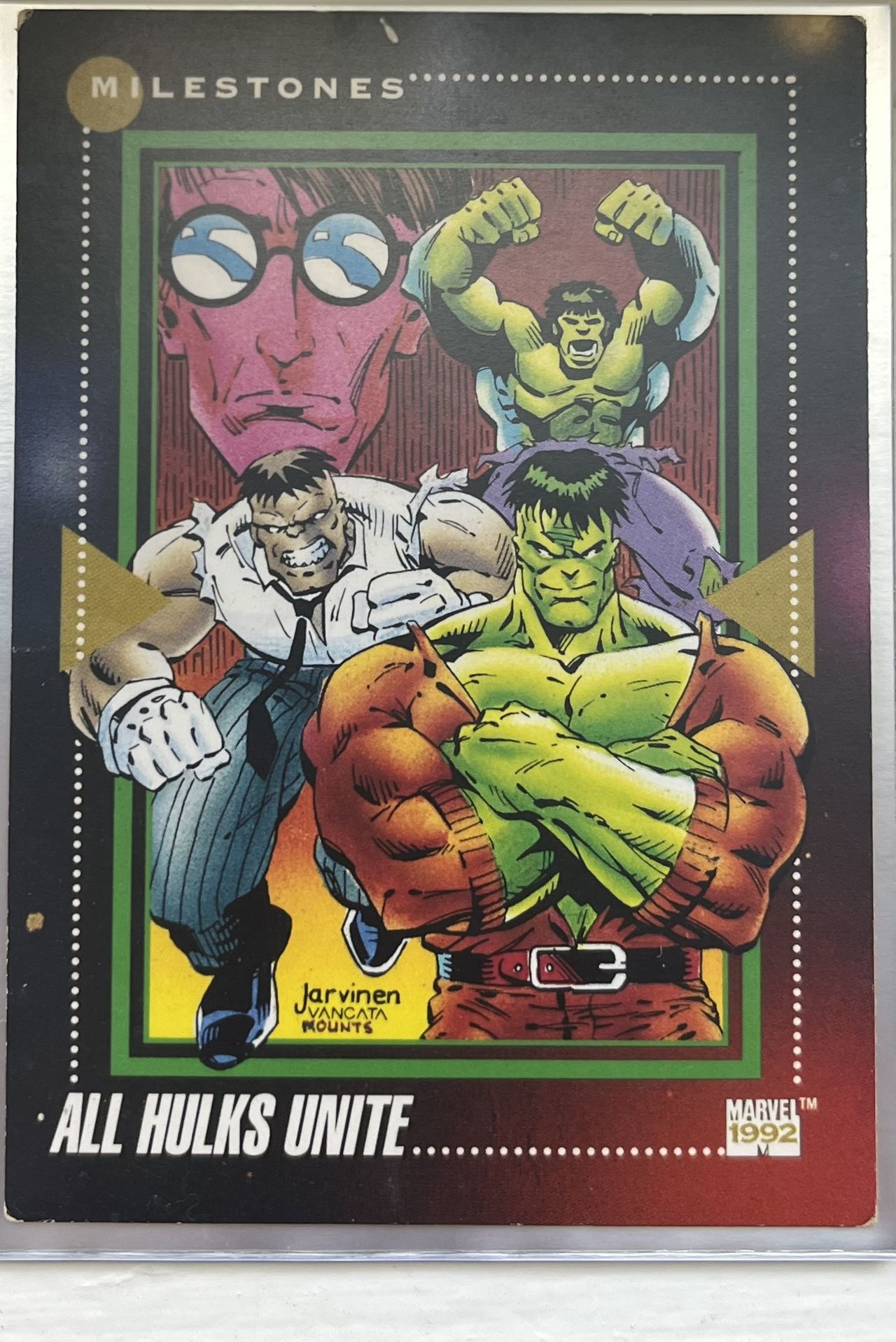 All Hulks Unite Trading Card 1992