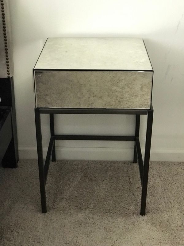 West Elm Foxed Mirror Nightstand 2 available for Sale in Tampa