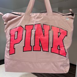 Victoria’s Secret Pink Large Duffle Travel Bag NEW