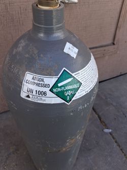 Full tank argon gas with tank