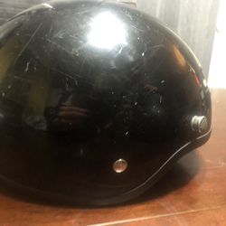 Motorcycle helmet, black DOT