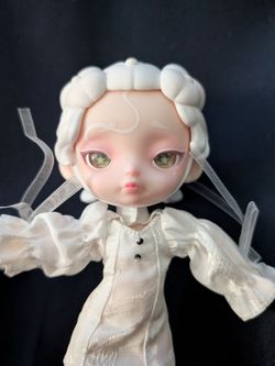 Collectible Art Doll in White Dress toycity