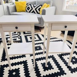White Nightstand / End or Side Table
