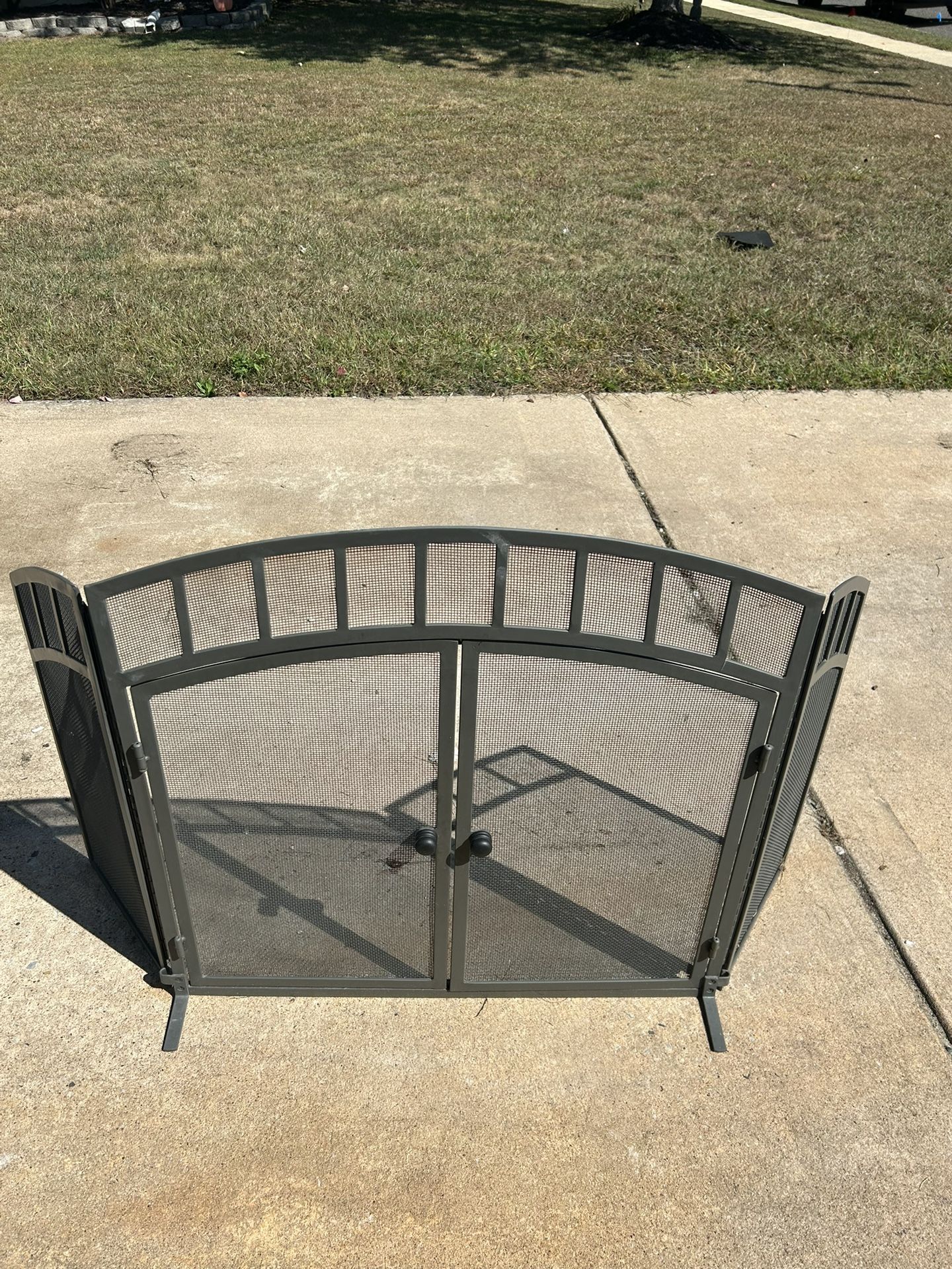 Fireplace Screen With Door