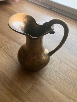 Vintage Solid Brass Pitcher Made in India