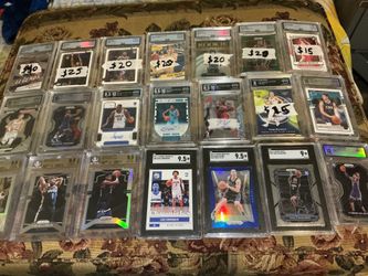 Graded NBA AND WNBA Cards Beckett SGC MPE AND Arena LeBron Haliburton ball Zion Cade and more