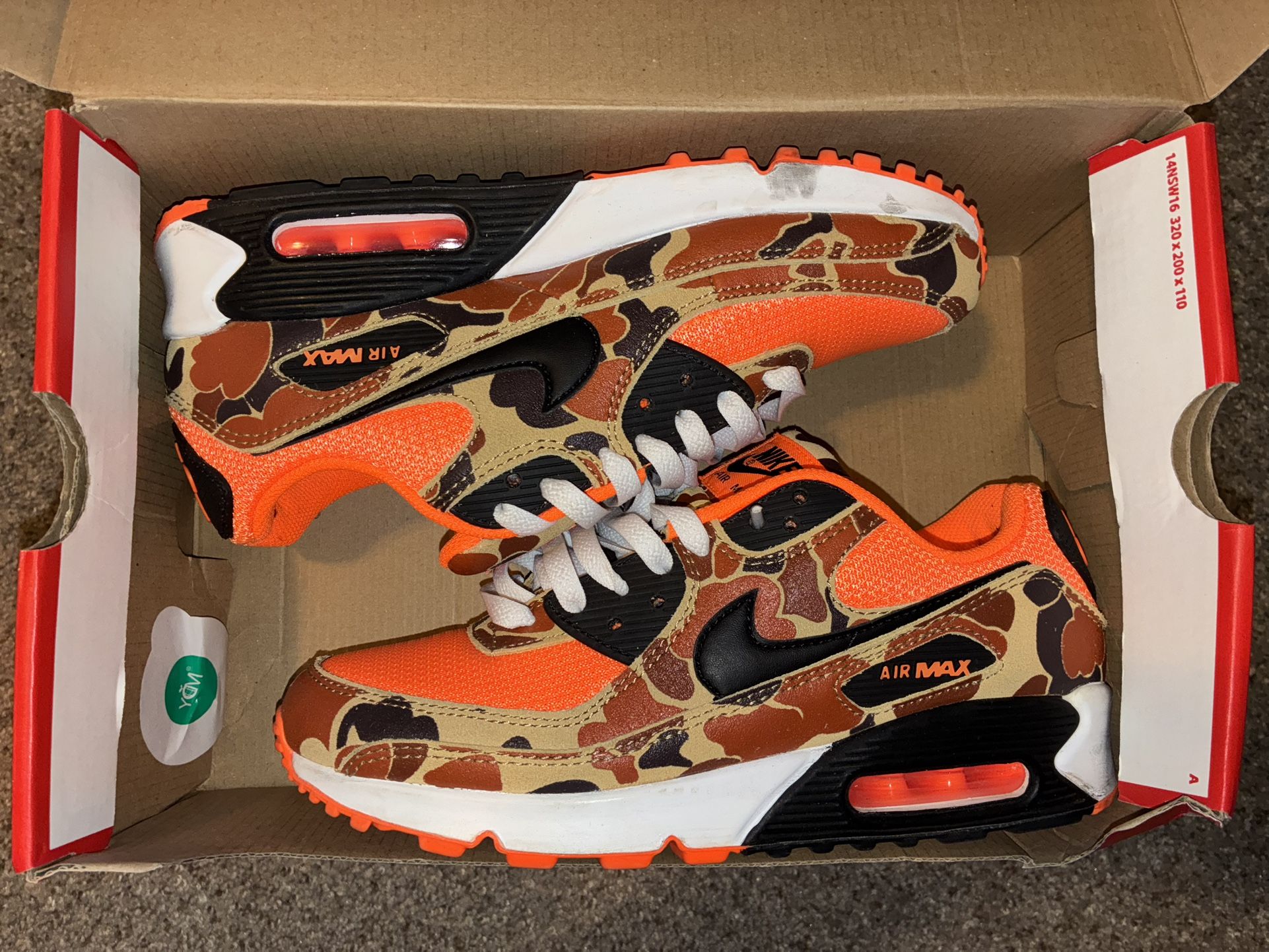 Nike Air Max 90’s Orange Camo