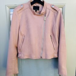 NWOT Banana Republic Faux Suede Moto Jacket, Large