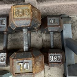 70 Lbs Dumbbells 