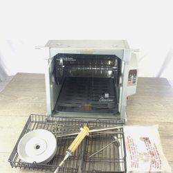 Ronco Showtime Model 4000 Full Sz Rotisserie & BBQ Oven Silver 