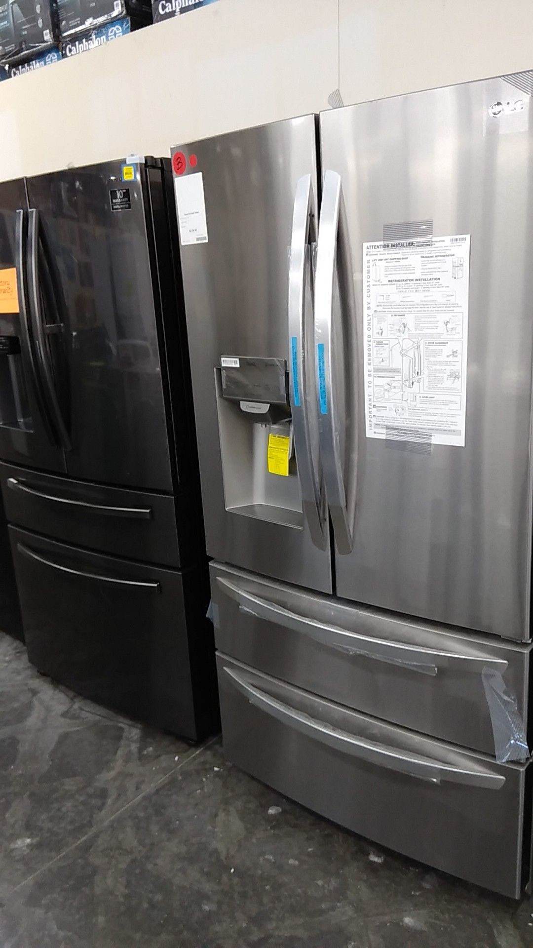 LG Stainless Steel 4door Refrigerator with water dispenser
