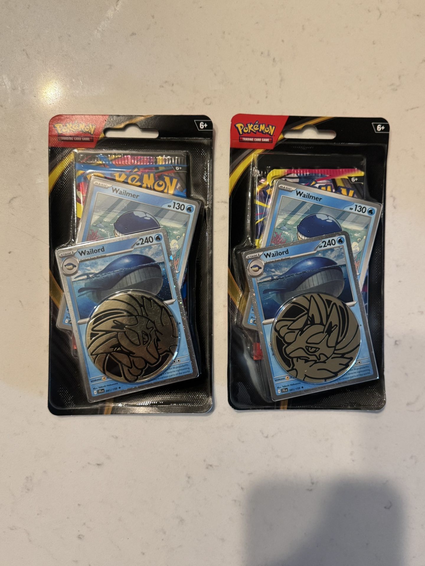 Pokémon TCG: Mega Evolution - Checklane Blister Booster Lot of 2 Wailord New 