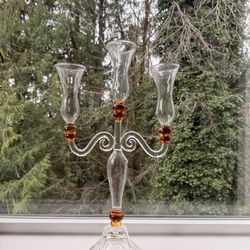 Glass Candle Holder