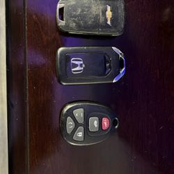 3 Key Fobs All 3 $40