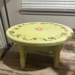 Cute wooden painted stool