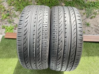 For sale two tires 245/30/22 Pirelli P Zero Nero with 70-75% Left rare pair