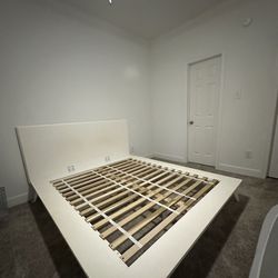 West Elm Queen Platform Bed – Mid-Century Modern ($600 OBO)