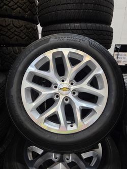 20" CHEVY Snowflakes w/ used tires