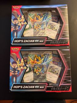 Pokémon Hop’s Zacian EX box