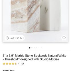 Marble Book Ends