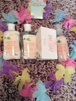 Beautiful essence body wash, lotion, soap and spray 30 set