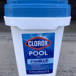 Brand New Clorox XtraBLUE Chlorinating Pool Tabs  12 lbs in Sealed Container  never opened CASH $110 Pickup Only Sun-Tue pickup in Costa Mesa