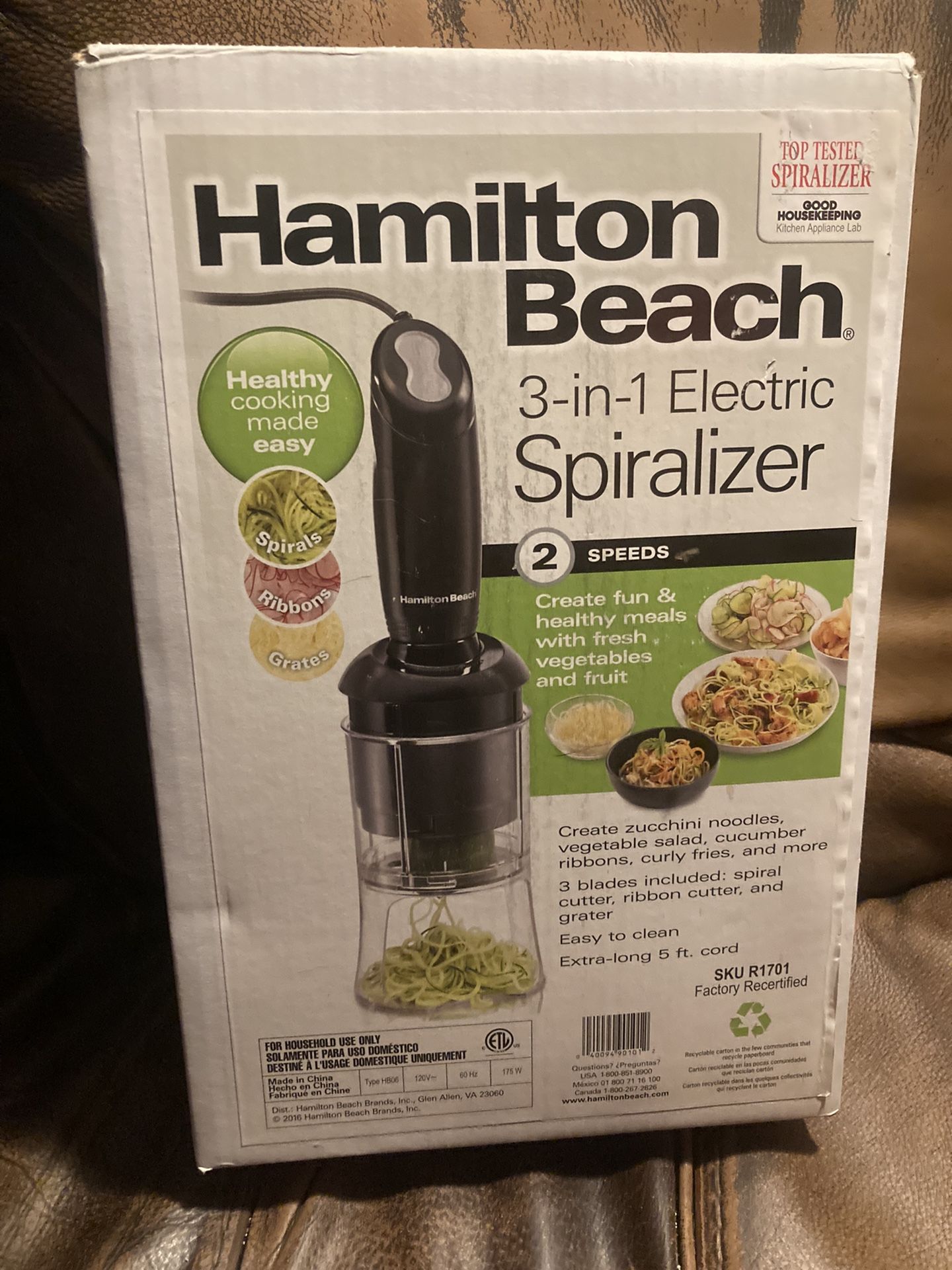 Hamilton Beach 3In1 Electric Spiralizer for Sale in Griffith, IN