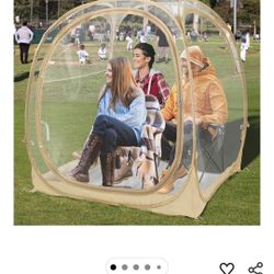 EighteenTek® Pod All Weather Sports Tent with Attached Floor, Instant Outdoor Bubble Tent, Rainproof Camping Sun Shelter for Sports Events Camping Fis