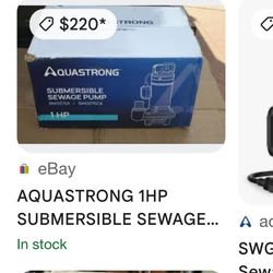 Submersible 1hp Sump Pump