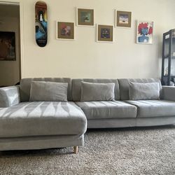 Grey sectional Couch 