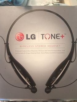 New in box LG Tone+ wireless stereo headset