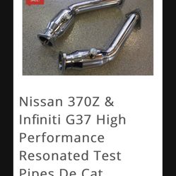 370z Test Pipes