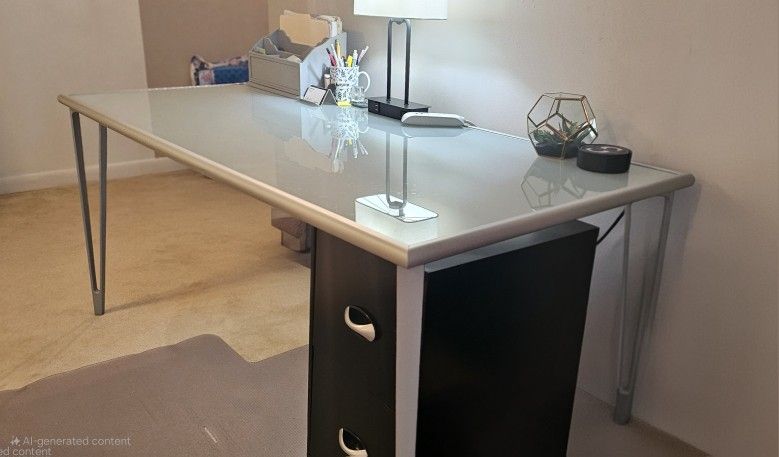 Modern GLASS Office Table / DESK