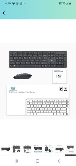 Rii Standard Office Wireless Keyboard And Mouse Combo for Office /Gaming/Travel

Quickview
The quiet wireless office keyboard features 12 easy-to-reac