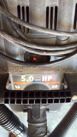 Rigid 16 gallon shop vacuum