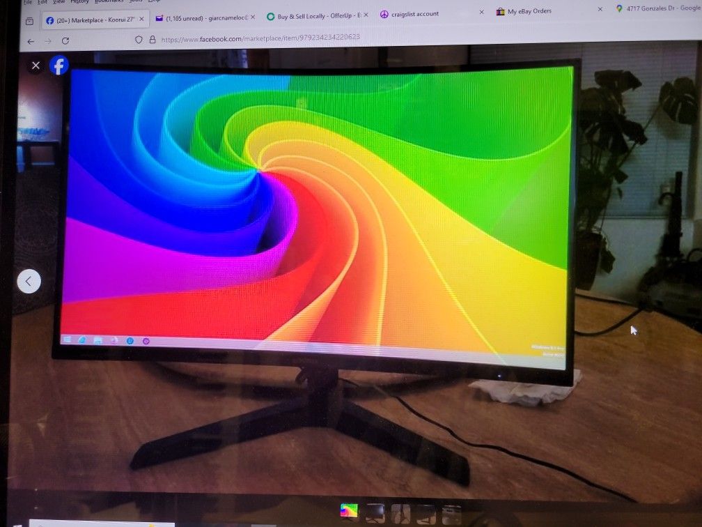 Koorui 27" Curved Framless Gaming Monitor 144Hz 1ms 2560P 