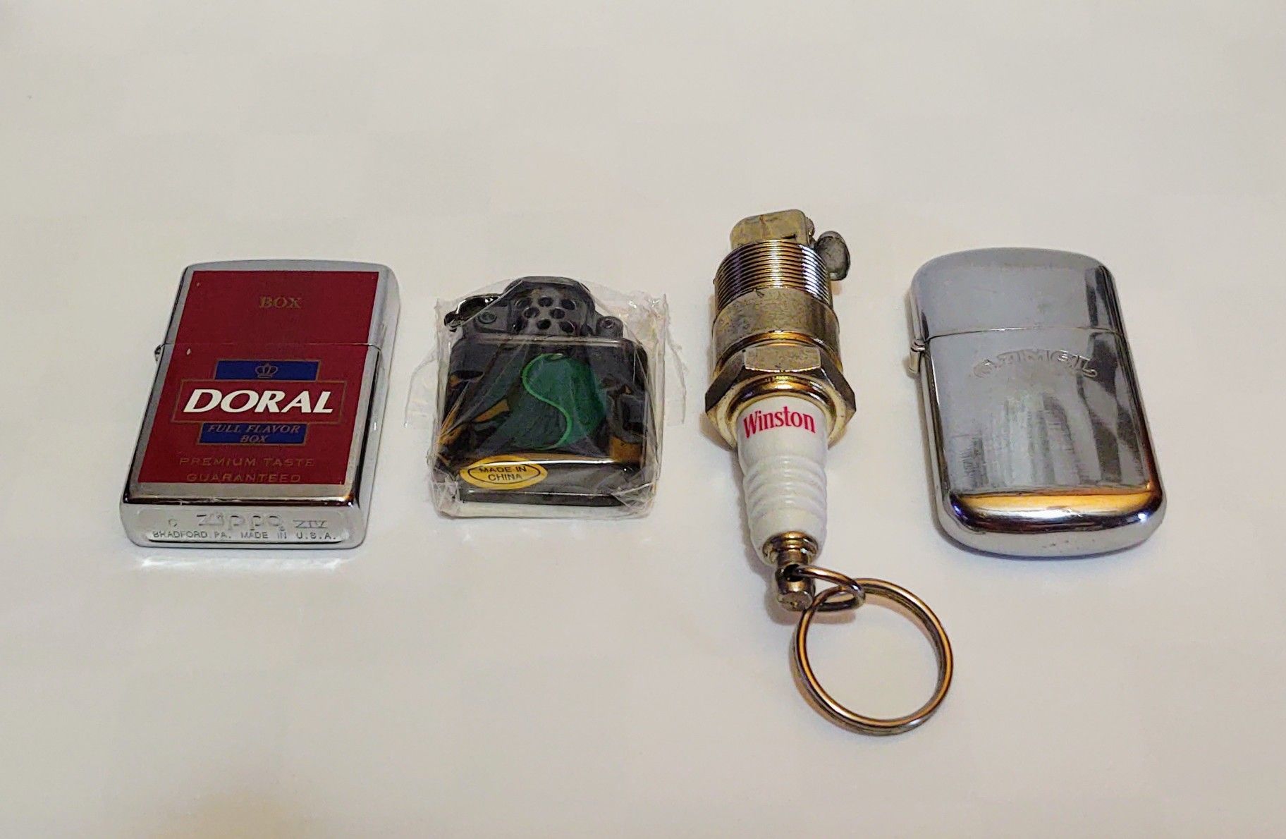 Vintage Nascar & Cigarette brand Lighters