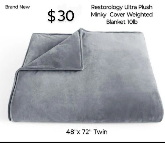 Brand New Restorology Ultra Plush Weighted Blanket 