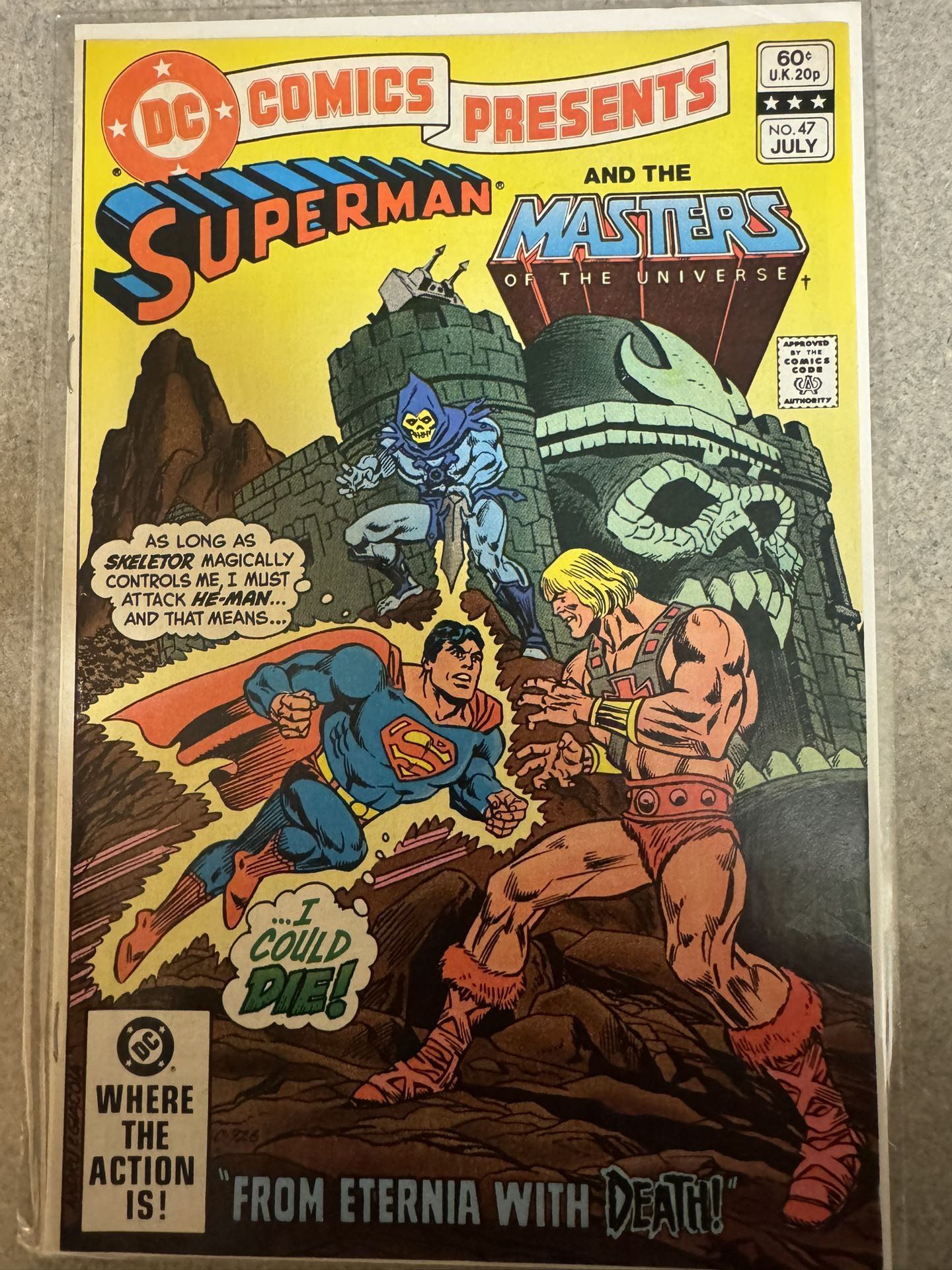 Superman and He-Man 1982 Comic