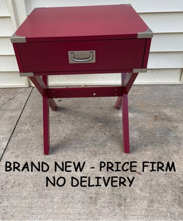 New, Price Firm, Babs End Table, Red by Acme Furniture