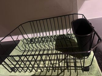 dish organizer, mini stool + round mirror