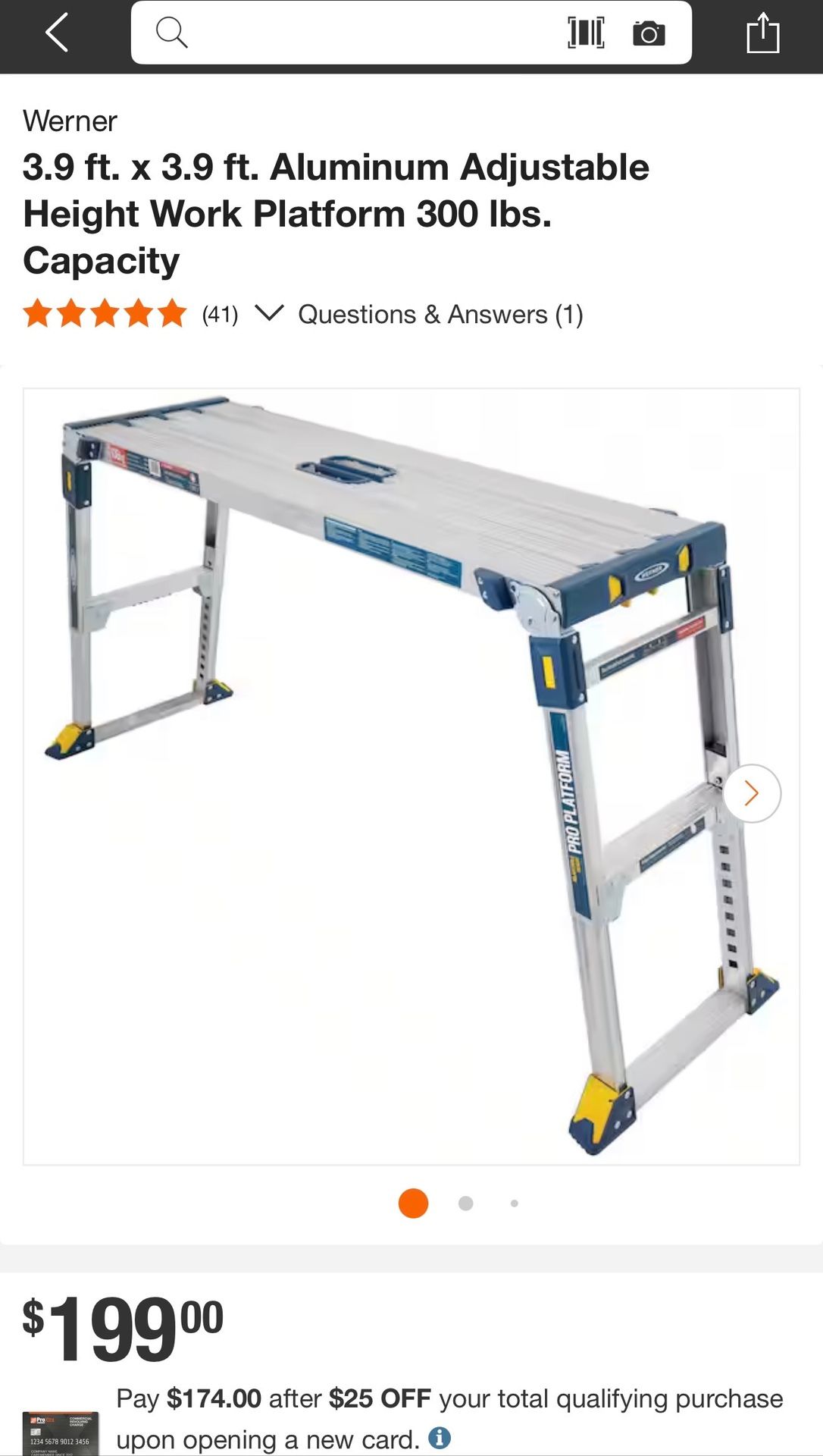 Werner Aluminum Work Bench