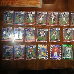 Football Parallels Cards