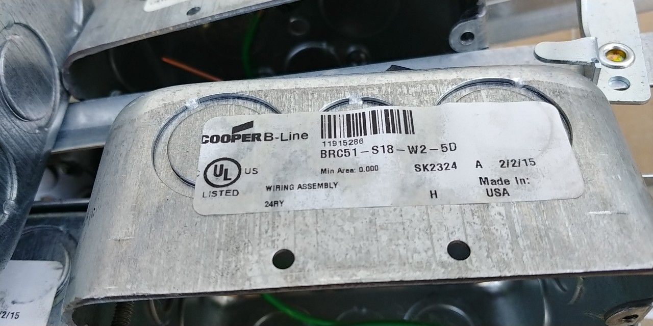 Cooper B-Line Conduit & Box BRC51-S18-W2-5D
