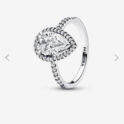 Pandora Halo & Solitaire Ring
