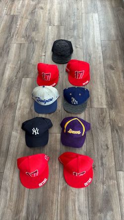 Assortment of 9 Hats- Dodgers, Lakers, Yankees, Ohtani, Under Armour
