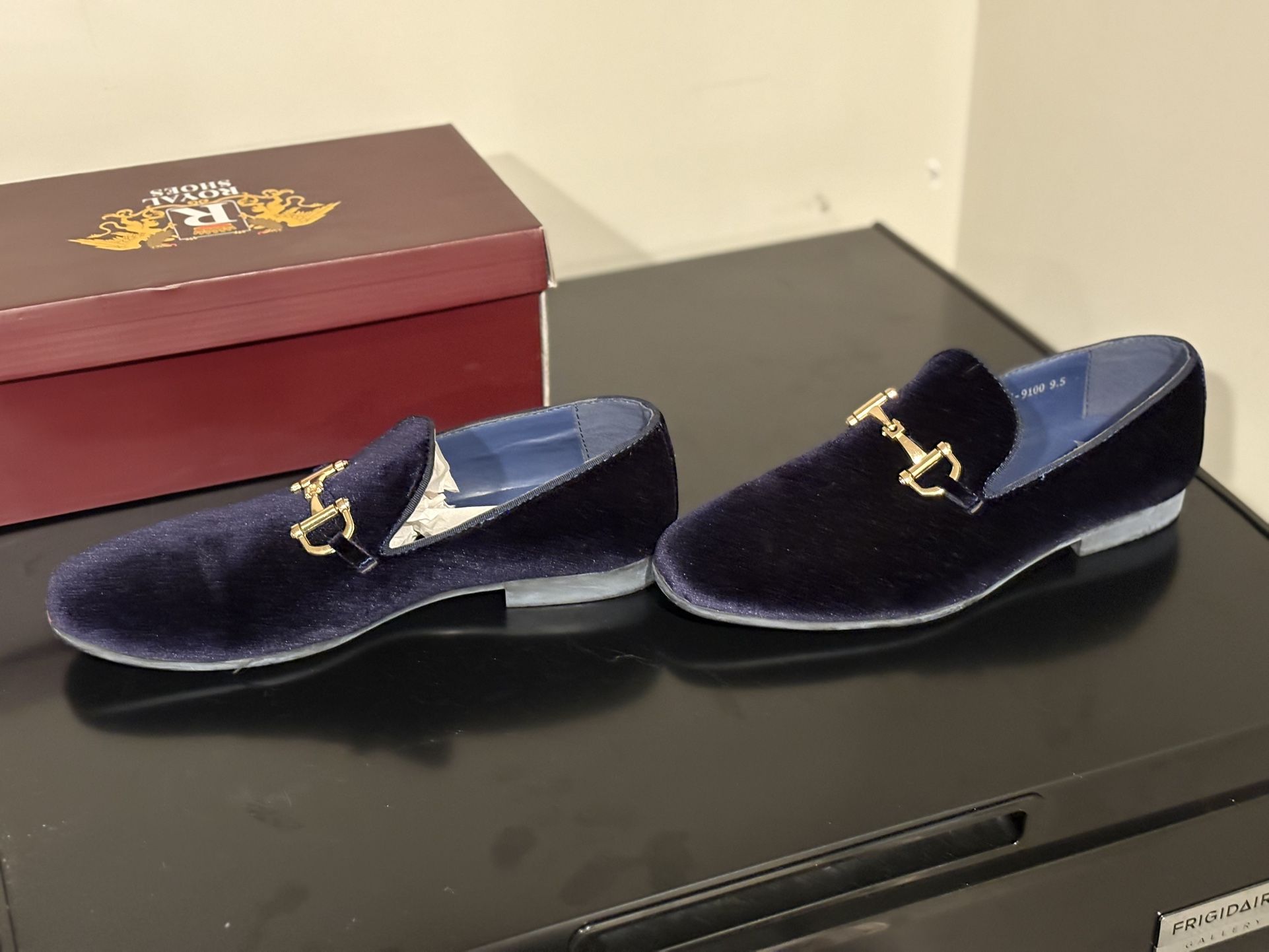 Blue Suade Dress Shoes 9.5