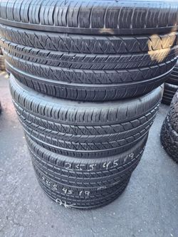 4 tires 255/45r19 continental procontact RX